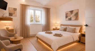 Prodej apartmánů 1+kk, 19 m2, zahrada, bazén, Dolní Dunajovice