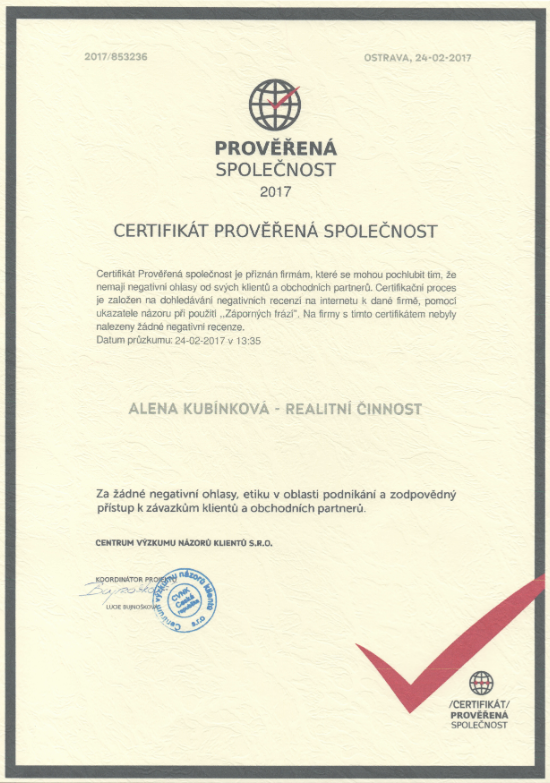 Certifikát