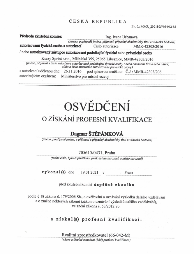 Certifikát